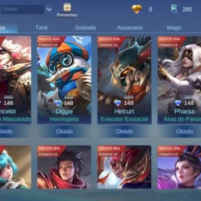 Conta básica mobile legends