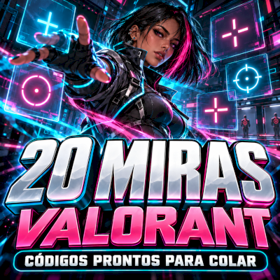 Pack 20 Miras Valorant | Códigos prontos para importar + prévias