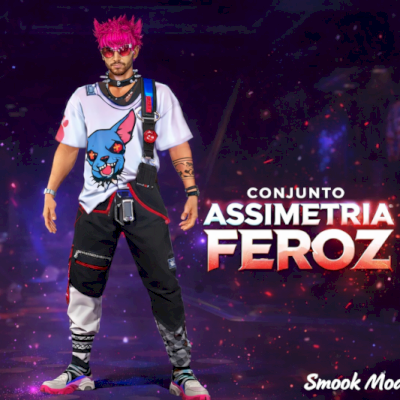 CONJUNTO ASSIMETRIA FEROZ LV 15OU+  +TROCA NICK + 20K OURO [NO SEU EMAIL]