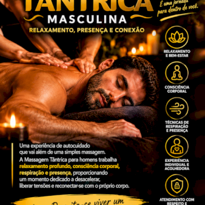 CURSO MASSAGEM TÂNTRICA EM HOMENS - SATISFAÇA SEU AMOR DA SUA VIDA