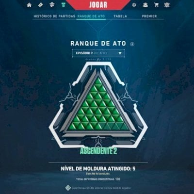 Conta AscII, 1.5K em Skins (inclui Coleção Leque Flamejante e Ion 2.0)