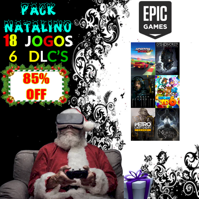 🎅🏼🎁🎮PACK NATALINO | 18 Jogos + 6 dlc's, 85% OFF SUPER PROMOÇÃO [1K EM JOGOS]