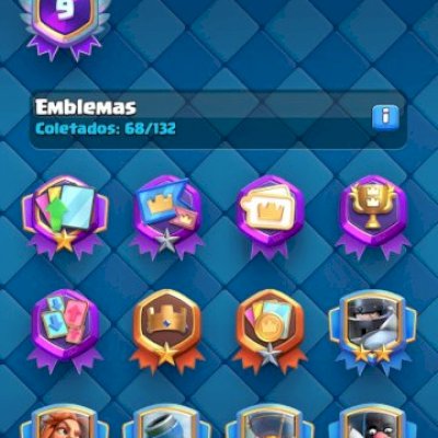 Conta Clash Royale, 9 anos de jogo(desde o início), 10K troféus, 6 evoluçoes