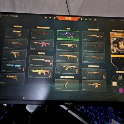 Conta  karambit e vandal saqueador e phantom oni