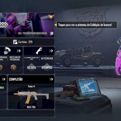 Conta muito rara, com itens da season 1 (Mobile)