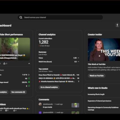 🔥 Canal YouTube Pronto para Crescer –1280 Inscritos