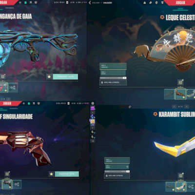 SHERIF SINGULARIDADE, vandal gaia e mais skins 150 reais, vender rapido