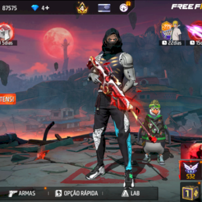 CONTA DE FREE FIRE COM ONE PUNCH-MAN