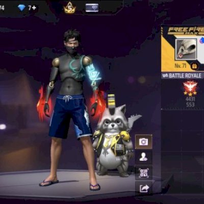 Conta de Free Fire pra sair agora com lv 71 e armas evolutivas