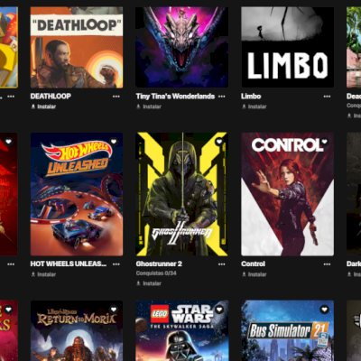 Conta EPIC GAMES com 235 JOGOS + Itens Rocket League!