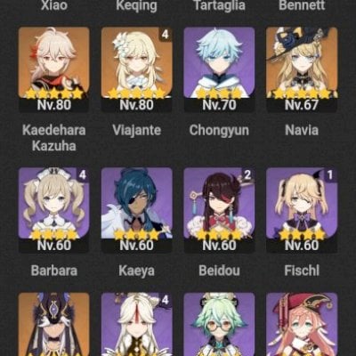 Conta AR50-8 personagens 5 estrelas*pet exclusivo* e skins