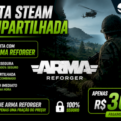 conta steam com arma reforger, conta compartilhada.