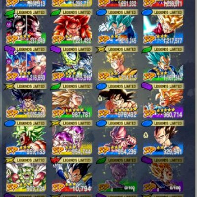 Conta DB Legends Iniciante