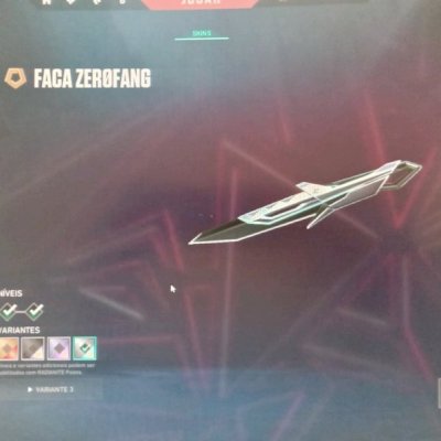 conta valorant faca zerofeng + passe