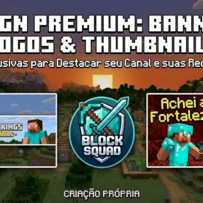 Kit Youtube Completo, Banner+Logo+Thumb [PERSONALIZADO] 💎