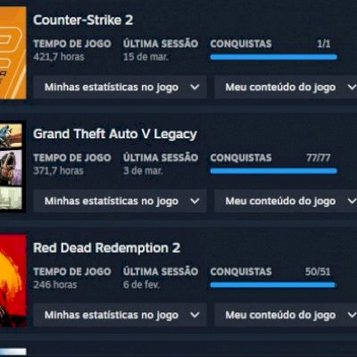 Vendo conta steam 92 jogos