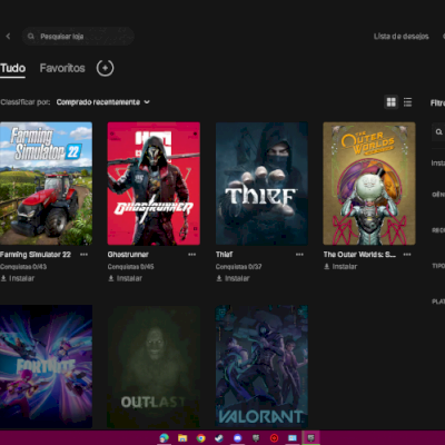 CONTAS EPIC GAMES - (CONTA SÓ SUA) COM 3 JOGOS