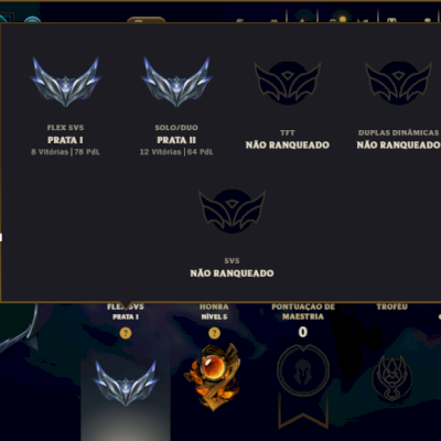 Prata 2 com 100 Champs e 47 Skins ( ADC / JG )