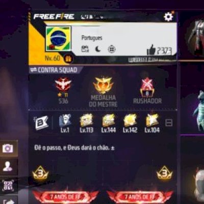 CONTA RARÍSSIMA DE FF DE 2018 COM PASSE O MANOMAX, BARBINHA E MUITO MAIS
