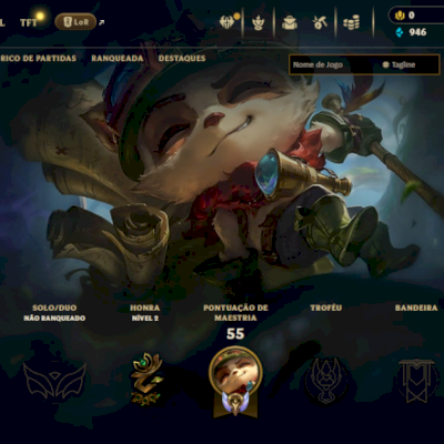 conta lvl 28 unrankd conta unica com 4 skin