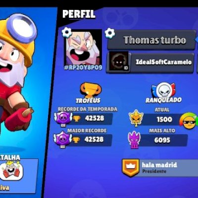 CONTA BRAWL STARS 40K+