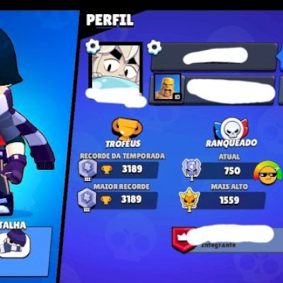 Conta de Brawl Stars com Meg (Vender logo!)