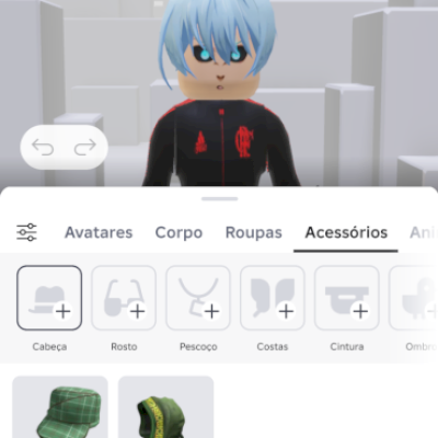 conta com skin de robux