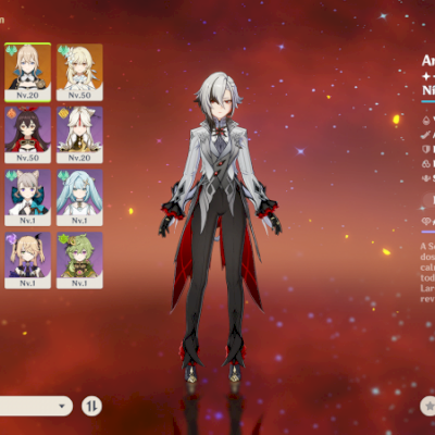 Conta genshin impact Arlecchino ar49