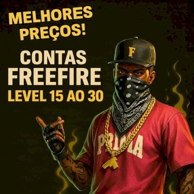 FREE FIRE/CONTAS LEVEL 15 AO 30/LER DESCRIÇÃO