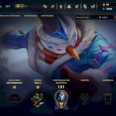 CONTA LOL UNRANKED COM 21 SKINS