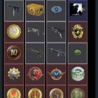 Conta steam 22 anos medalhas raras operações cs2