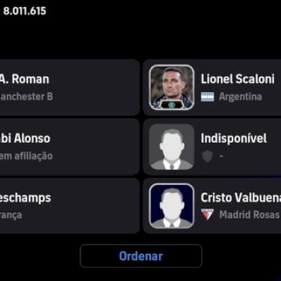 Conta braba full lengends Messi 107,Cruyff 104 vários