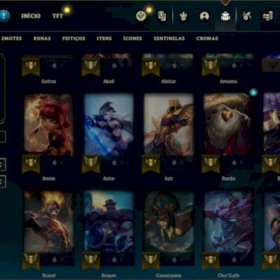 PROMOÇÃO: Conta rara com 106 personagens, 78 Skins e itens coleção antigos!