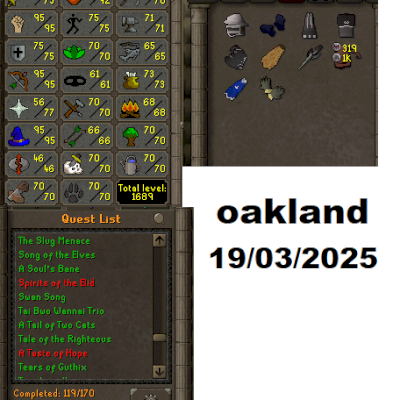 VENDO CONTA OLDSCHOOL RUNESCAPE MED LEVEL (PRONTO PARA PK)