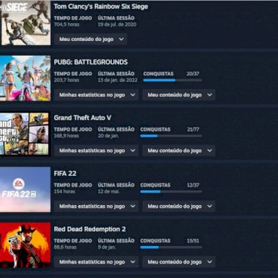 Conta com vários jogos : Grand Theft Auto V, Red Dead Redempt...