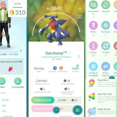 Conta nível 37 com Darkrai Shadow Shiny, Fundos Especiais, Megas Evoluções e +