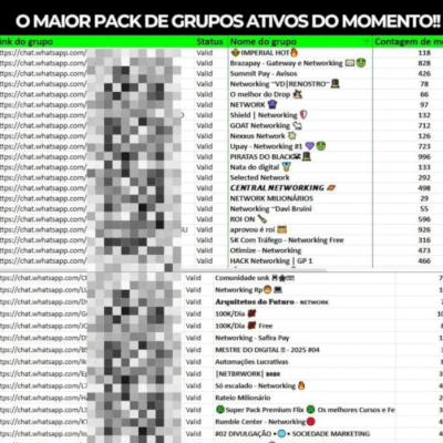 +1000 GRUPOS DE NETWORKING