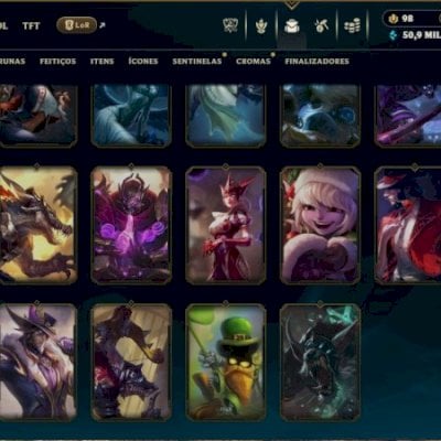 Conta esmeralda ainda não fez md5 nessa season 70 skins