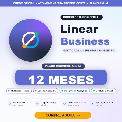 LINEAR BUSINESS 12 MESES | CUPOM OFICIAL NA SUA CONTA