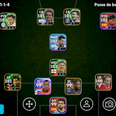 CONTA EFOOTBALL FORÇA 3101 5 ICONS E 2 SHOWTIMES BRABOS