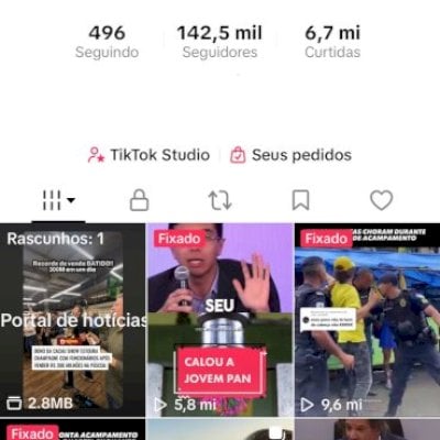 Conta TikTok Monetizada | 142,5 Mil Seguidores | 6,7 M de Curtidas