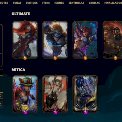Conta lvl 173, 143 skins e inventario valorant
