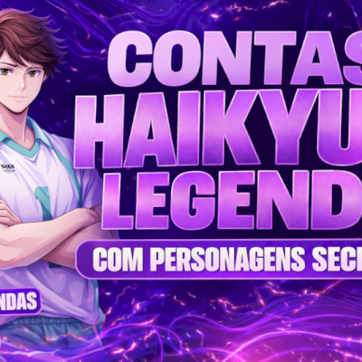 [ PROMOÇÃO 10% DE DESCONTO ] CONTA COM TWINS/ GEMEOS HAIKYUU LEGENDS