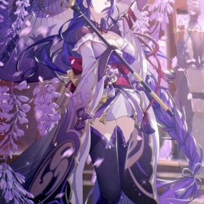 Raiden C2 e Arma ASS + Navia C0 e Arma ASS + Nilou C0 e Arma ASS