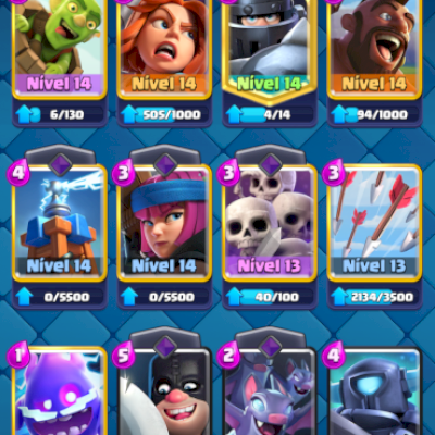 Conta de Clash Royale, 7 anos de jogo, 9500 troféus