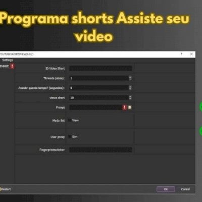 PROGRAMA ASSISTE SHORTS-GANHE HORAS E VIEWS