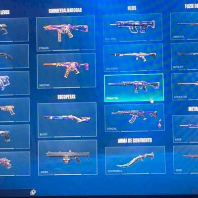 conta valorant com skins