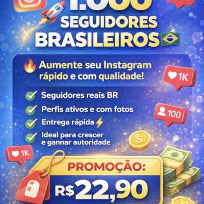 1000 seguidores BR 🇧🇷