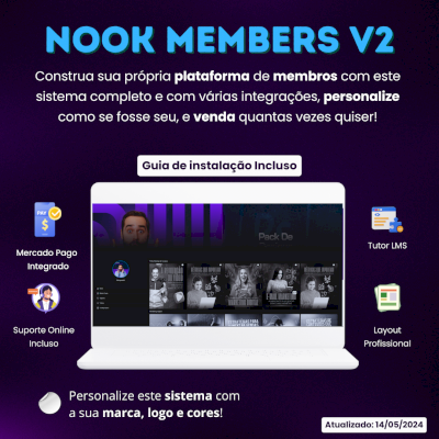 Script Para Area De Membros Nook Members Design Profissional