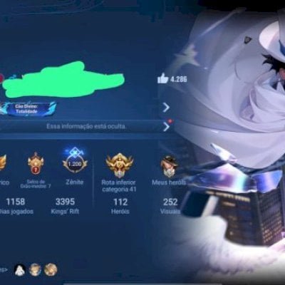 Conta ex lenda com 252 skins
